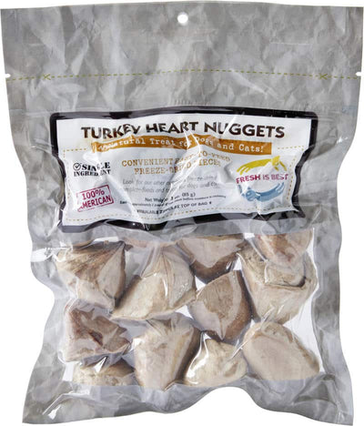 Fresh Is Beat Freeze Dried Turkey Heart Nuggets 3oz