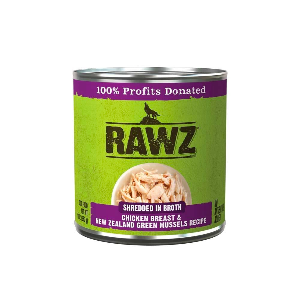 Rawz Dog Can Shredded Chicken Breast&NZGM 10oz