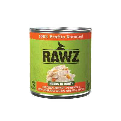 Rawz Dog Can Hunks Chicken Breast Pumpkin&NZGM 10oz