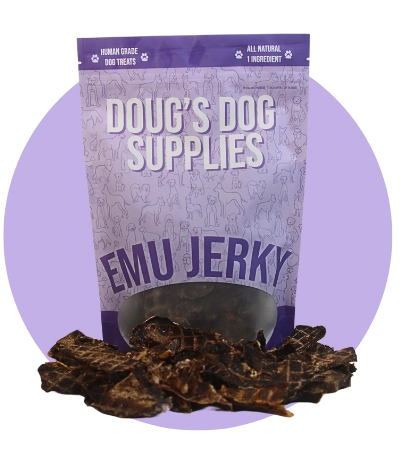 Doug's Dog Emu Jerky For Dogs 8oz