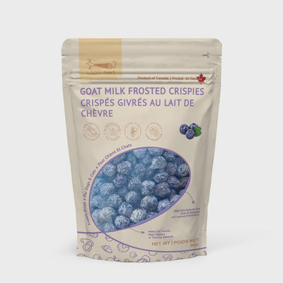 Loopy Paws Goat Milk Frosted Crispies-Blueberry-30g