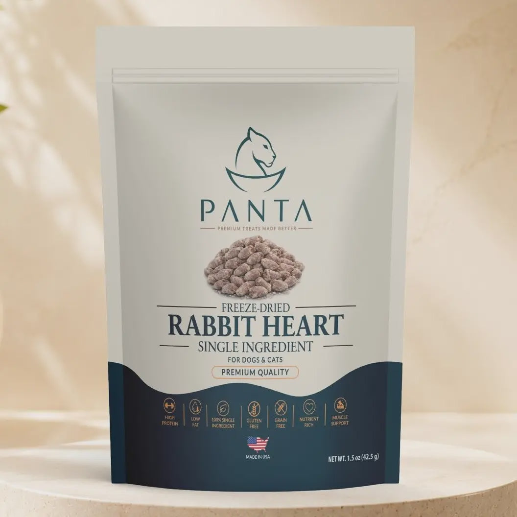 Pawfect Pawtions Freeze Dried Rabbit Heart 1.5oz