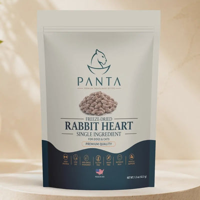 Pawfect Pawtions Freeze Dried Rabbit Heart 1.5oz