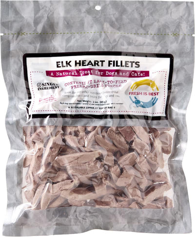 Fresh Is Best Freeze Dried Elk Heart Fillets 3oz