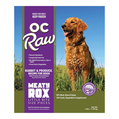 OC Raw Dog Frozen Rabbit Rox-3lb