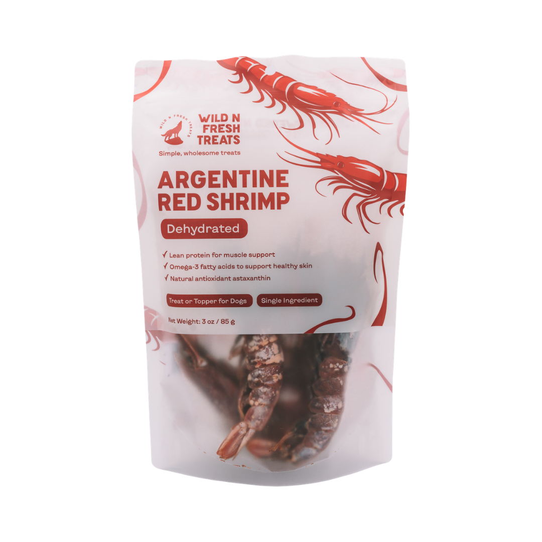 WildNFresh Dehydrated Argentine Red Shrimp 3oz