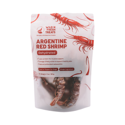 WildNFresh Dehydrated Argentine Red Shrimp 3oz
