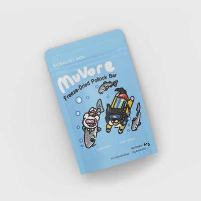 MuVore Freeze-Dried Pollock Bar 60g