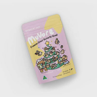MuVore Freeze Dried Butterfly Quail 1pc