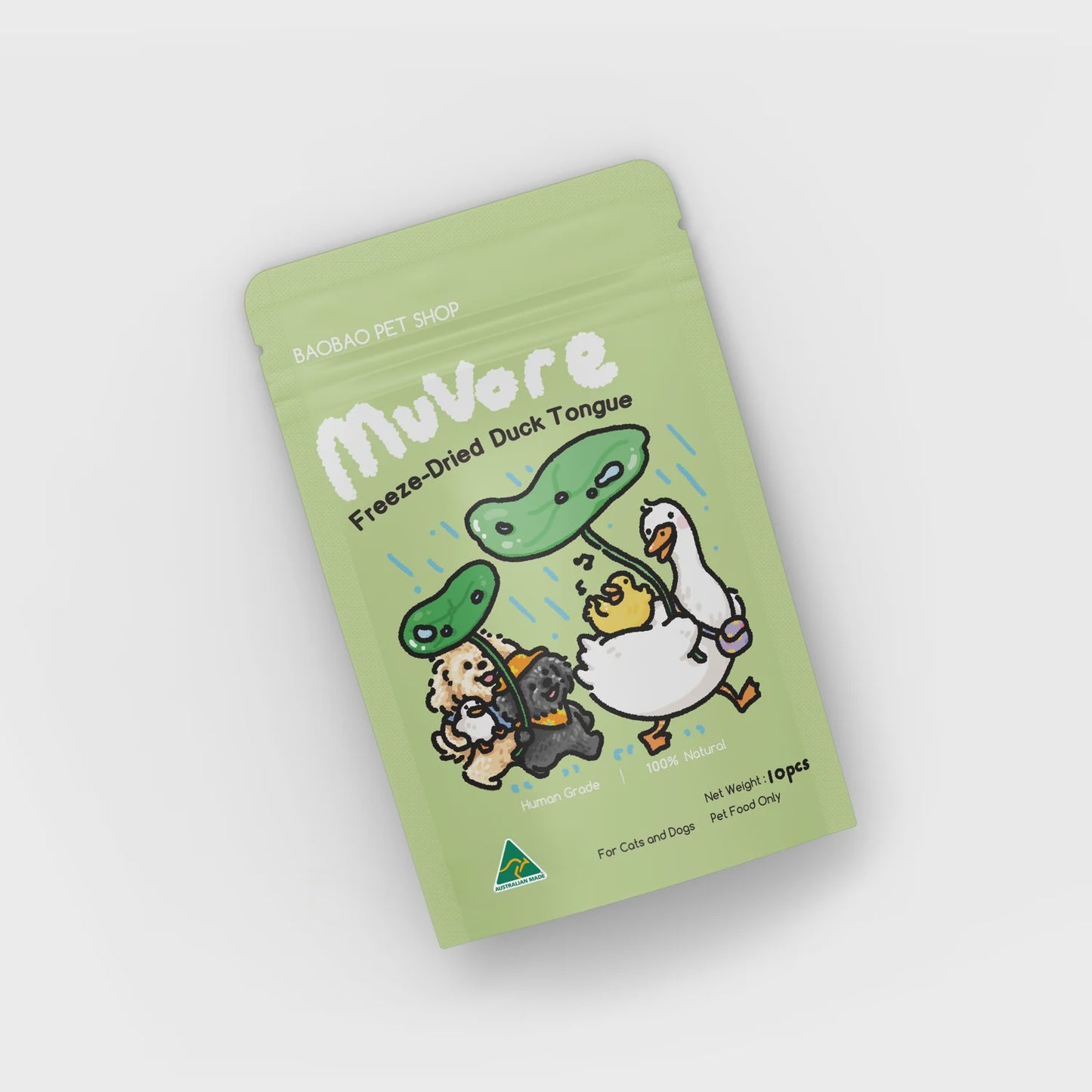 MuVore Freeze Dried Duck Tongue 10pc