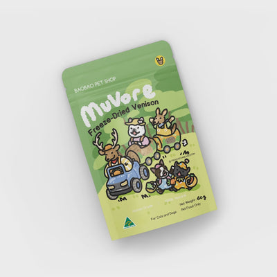 MuVore Freeze-Dried Venison Meat 60g