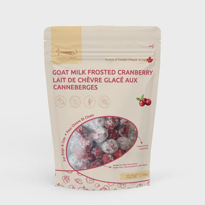 Loopy Paws Goat Milk Frosted Crispies-Cranberry-20g