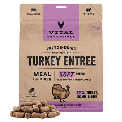 Vital Essentials Cat Freeze-dried Soft Nibs Meal-12oz
