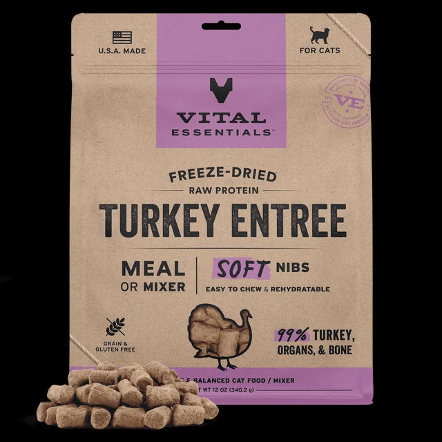 Vital Essentials Cat Freeze-dried Soft Nibs Meal-12oz