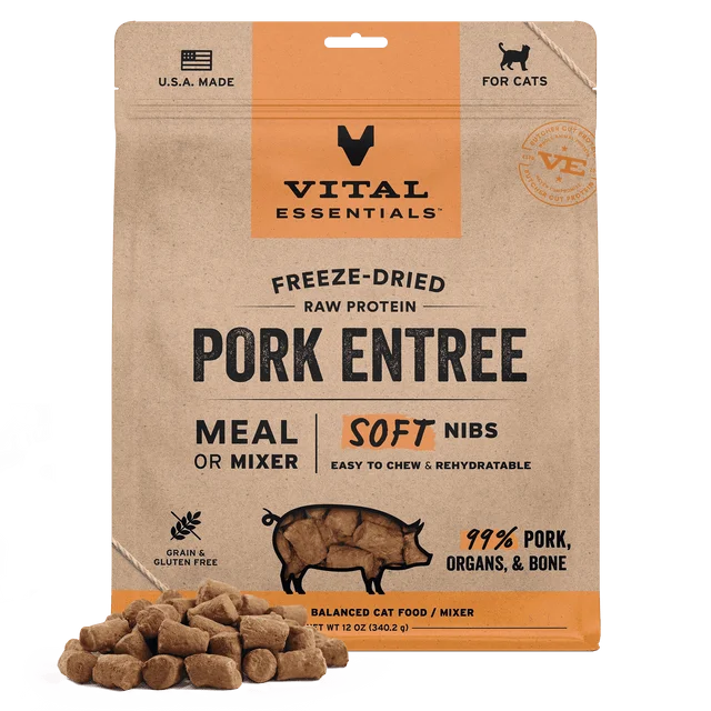 Vital Essentials Cat Freeze-dried Soft Nibs Meal-12oz