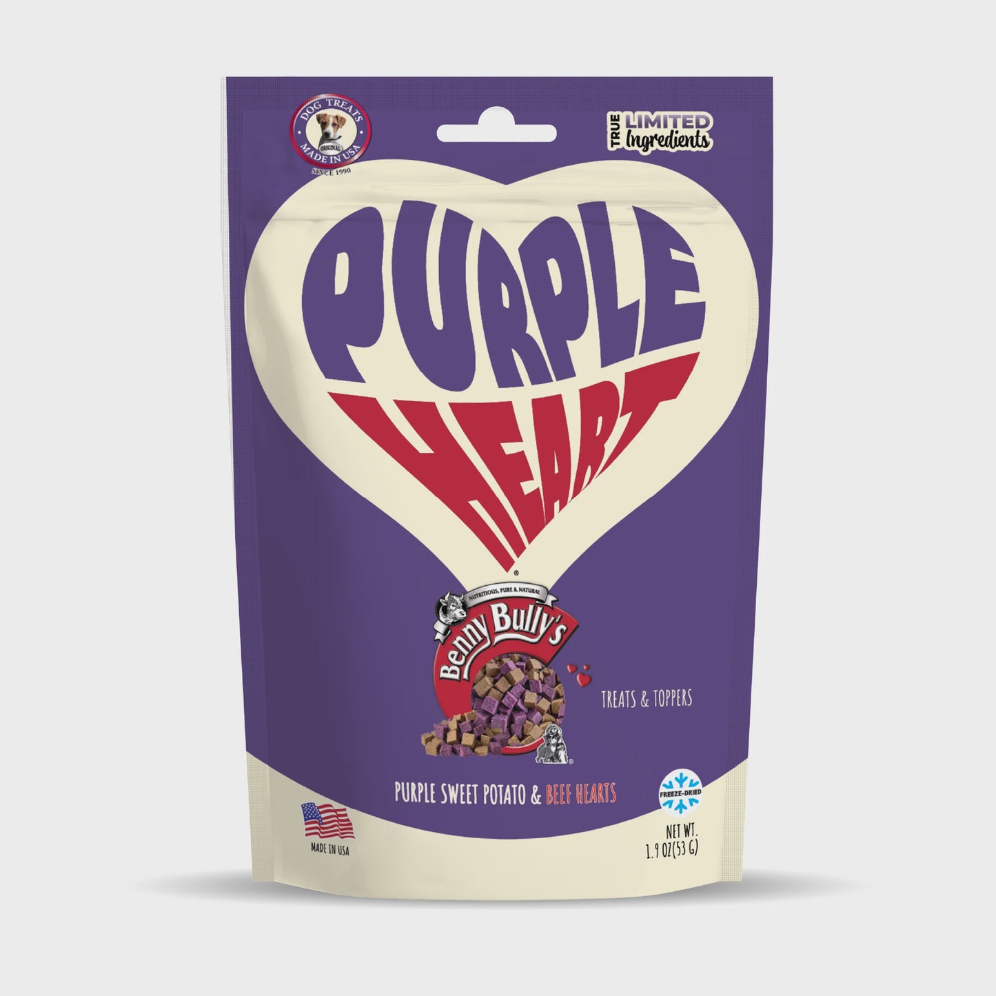 Benny Bullys Purple Heart(Beef Heart&Purple Sweet Potato) 1.9oz