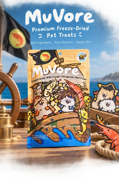 MuVore Freeze-Dried Wild-Caught Patagonian Red Prawn 25g