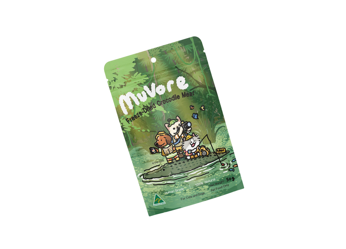 MuVore Freeze-Dried Crocodile Meat 50g