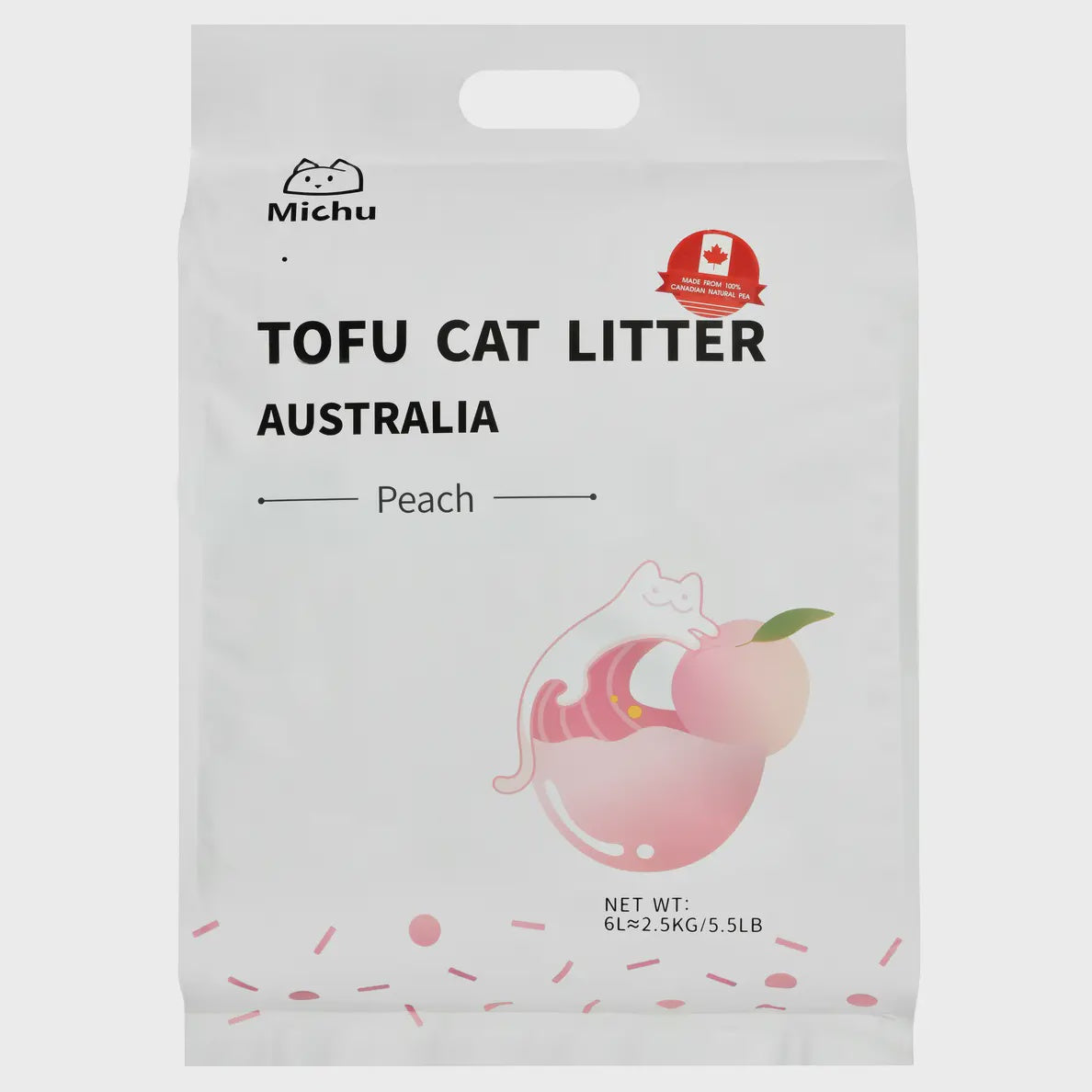 Michu Tofu Cat Litter Peach  5.5lb