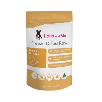 Laila and Me Freeze Dried Duck Wings 7ct