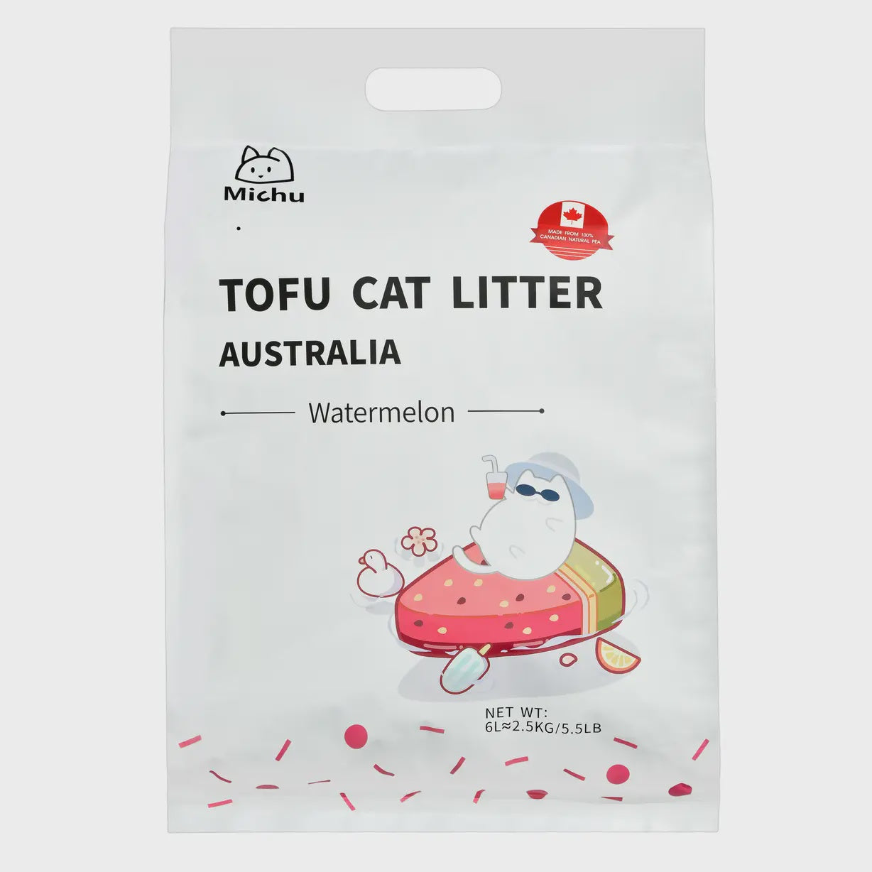 Michu Tofu Cat Litter Watermelon  5.5lb