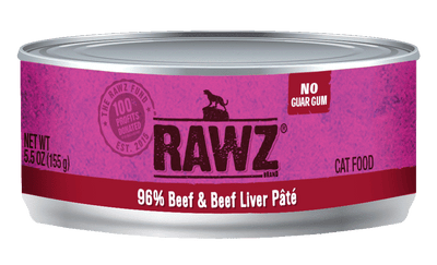 Rawz Cat Can Pate Beef&Beef Liver 3oz