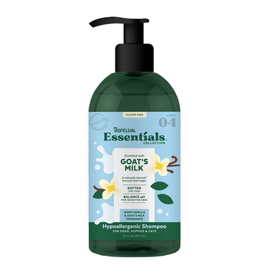 Tropiclean Goat's Milk Shampoo for Dogs, Puppies & Cats 16oz