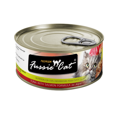 Fussie Cat Tuna With Salmon 2.82oz