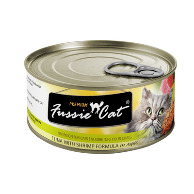 Fussie Cat Tuna With Shrimp 2.82oz