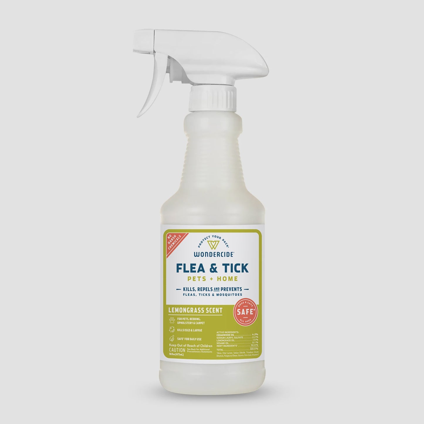 Wondercide Flea&Tick Spray Lemongrass 16oz