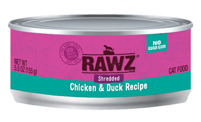 Rawz Cat Can Shredded Chicken&Duck 5.5oz