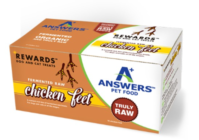 Answers Rewards Fermented Raw Organic Chicken Feet