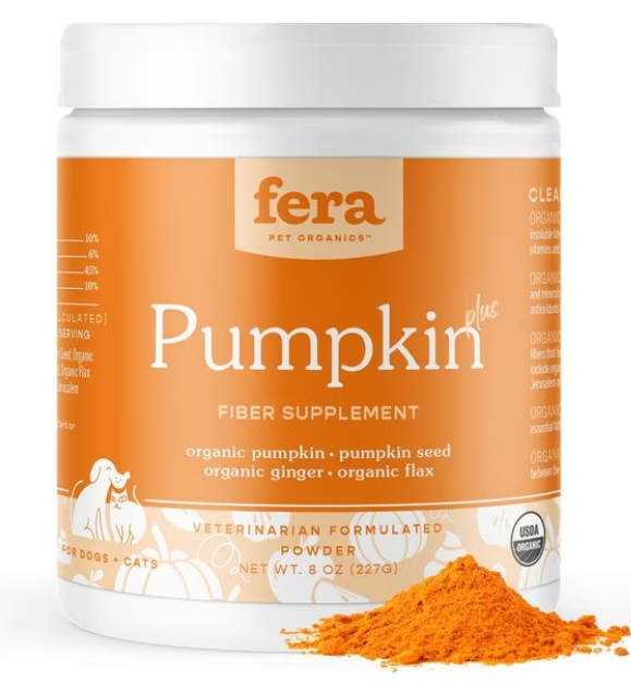 Fera Pumpkin Plus Fiber Support for Dogs and Cats