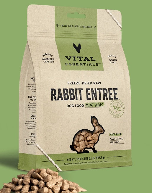 Vital Essentials Dog Mini Nibs Rabbit 5.5oz