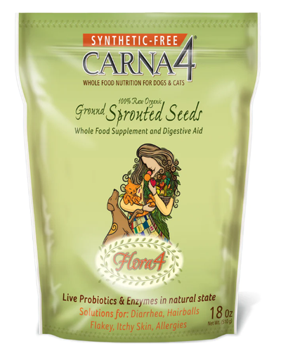 Carna4 Ground Sprouted Seeds Food Topper 18oz