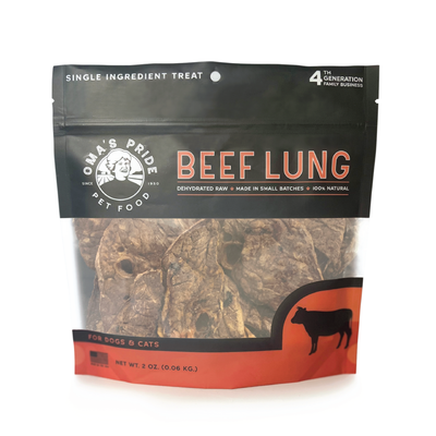 Oma's Pride Beef Lung 2oz