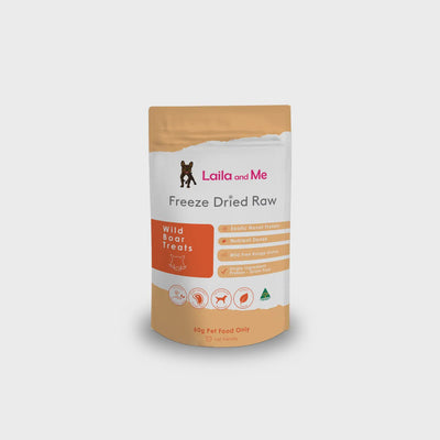 Laila and Me Raw Wild Boar Treats 60G