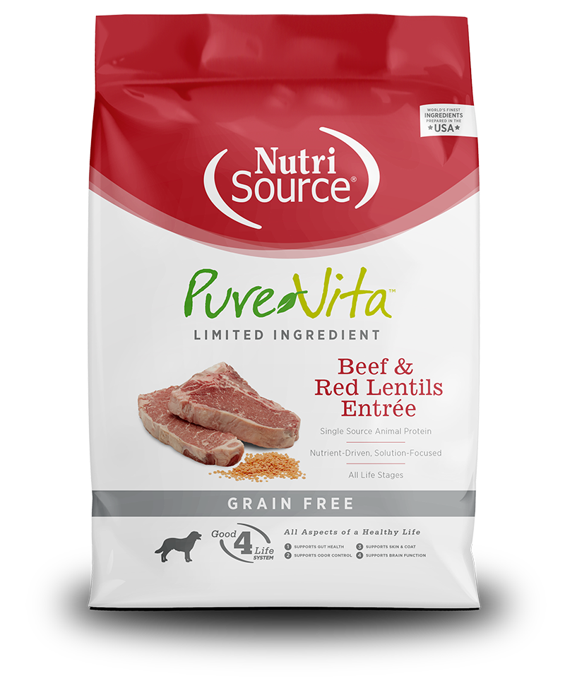 Pure Vita LIM Dog Food Beef&Red Lentils 15lb