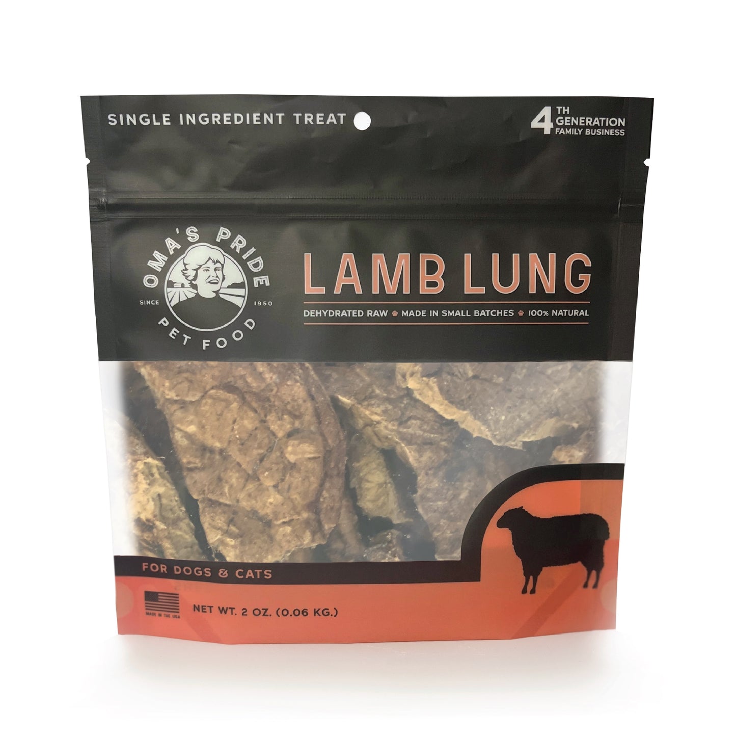 Oma's Pride Lamb Lung 2oz