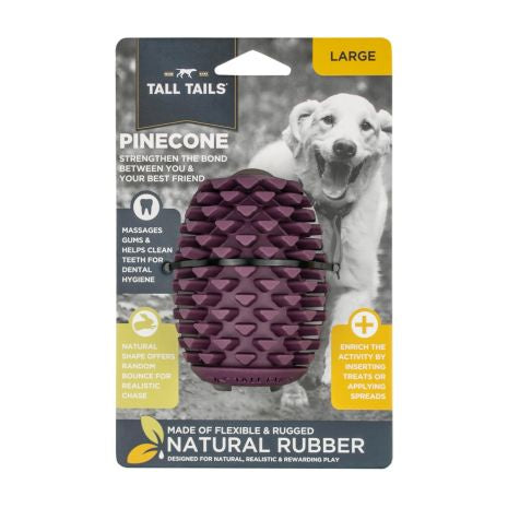Tall Tails Natural Rubber Pinecone Dog Toy