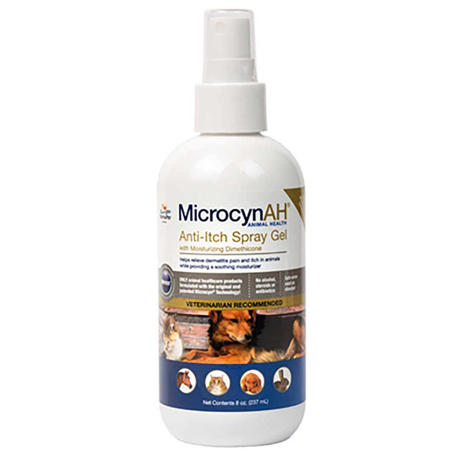 MicrocynAH Anti-Itch Spray Gel 8oz